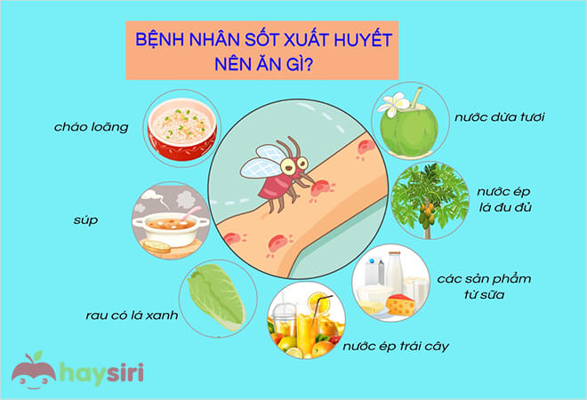 bệnh sốt xuất huyết nên ăn gì