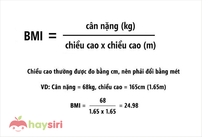 công thức tính bmi