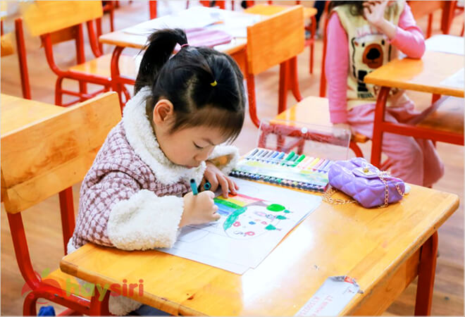 một bài thi tại trường alpha-school