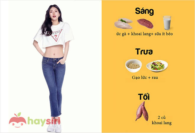 phương pháp giảm cân của suzy