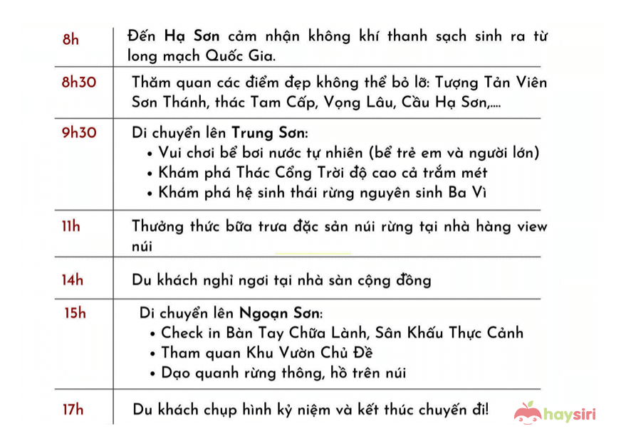 gợi ý lịch trình đi thiên sơn