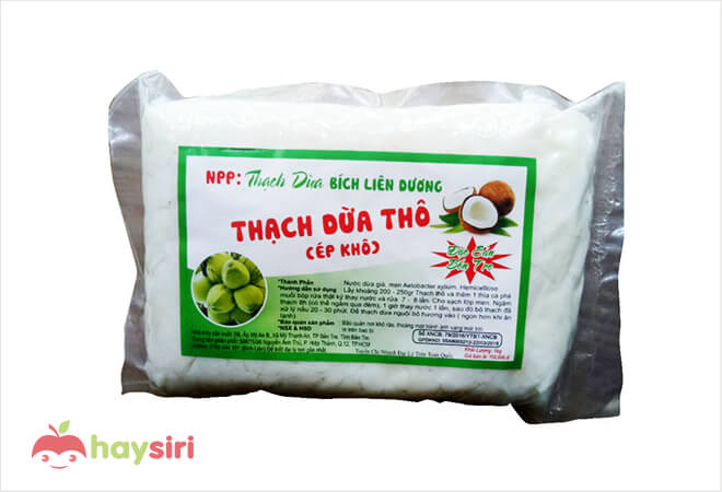 gói thạch dừa khô