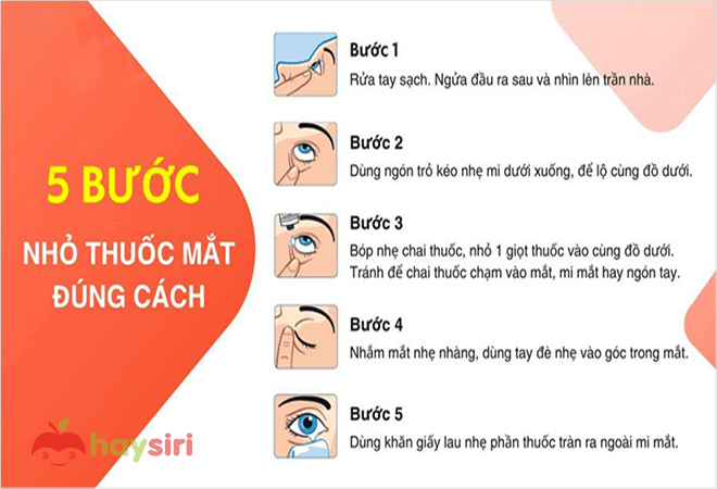 5 bước nhỏ mắt