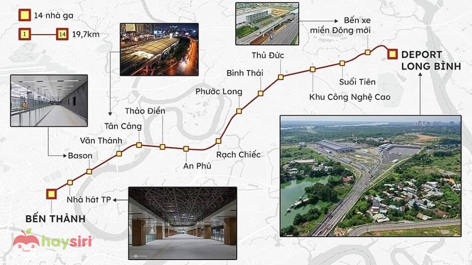 Kết nối vùng đô thị của tuyến Metro Bến Thành