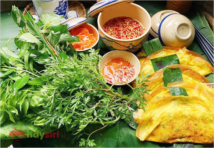 Mâm bánh xèo hấp dẫn