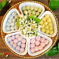 Công thức làm bánh trôi ngũ sắc dịp Tết Hàn Thực 3/3 âm lịch