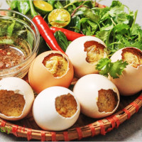 Trứng gà nướng tiêu - Món ngon đường phố